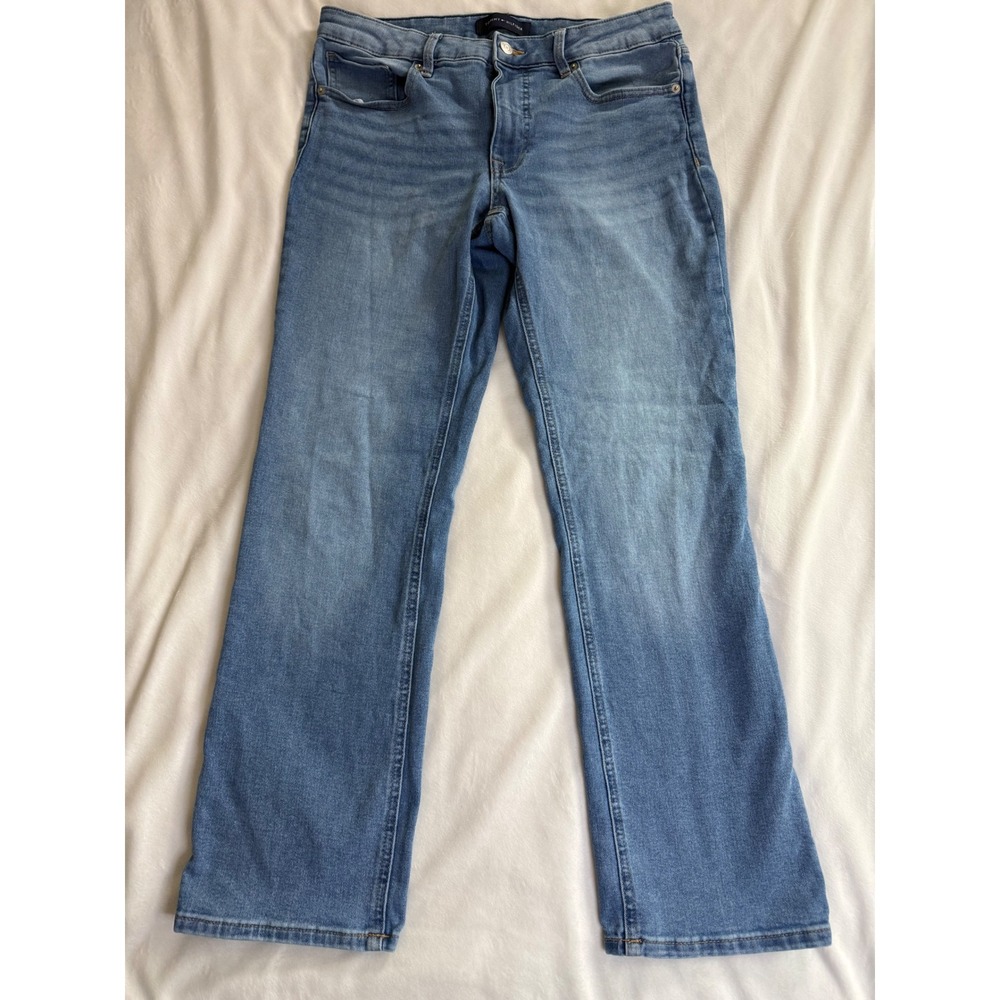 Tommy Hilfiger Tribeca Straight Leg Jeans Medium Wash Blue Denim Women Size 10